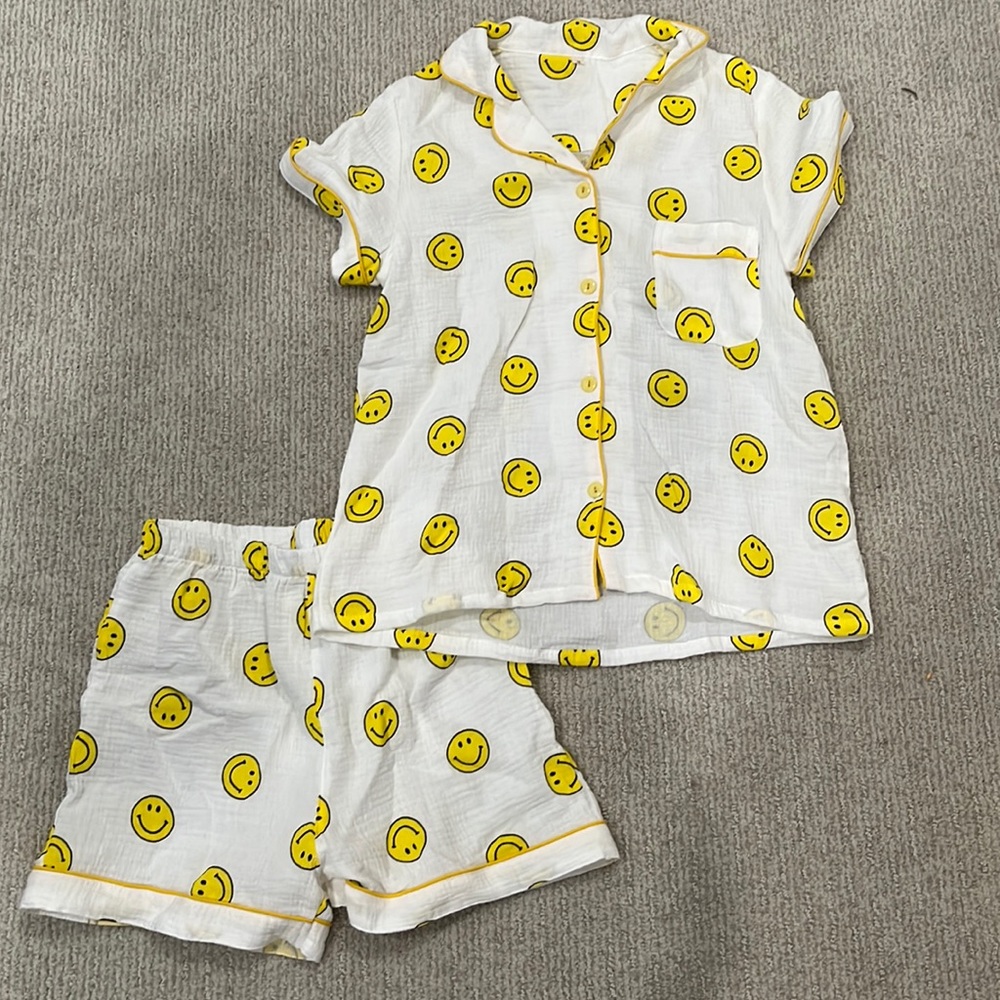 Smile face pj set